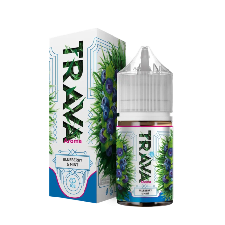 Ароматизатор TRAVA - BLUEBERRY & MINT (синие ягоды / мята) 15 мл   НОВИНКА 09 2025