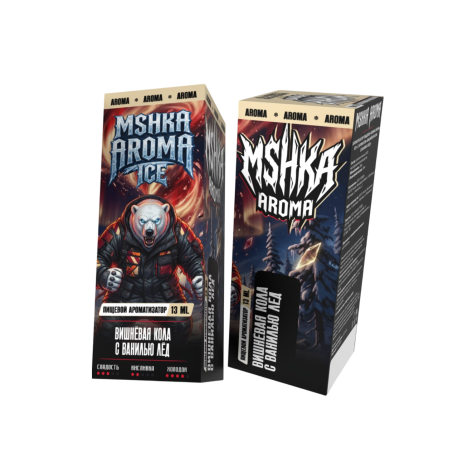 Ароматизатор MSHK AROMA ICE - Вишнёвая кола с ванилью лёд 13 мл