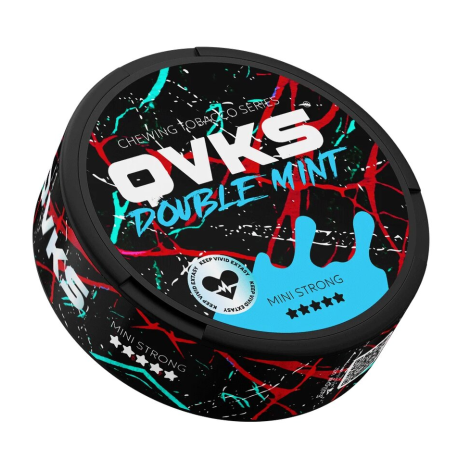 Жевательный табак QVKS MINI STRONG - DOUBLE MINT   НОВИНКА 07 2025