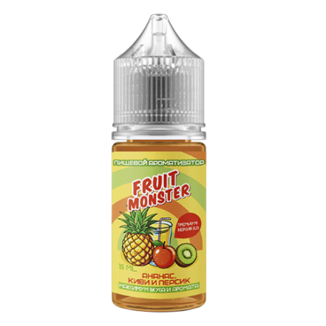 Ароматизатор Fruit Monster Premium 2.0 - Kiwi Pineapple Peach 15мл   НОВИНКА 05 2026