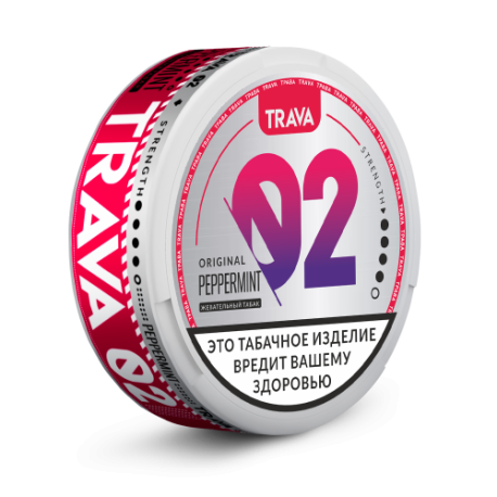 Жевательный табак TRAVA - PEPPERMINT   НОВИНКА 09 2025