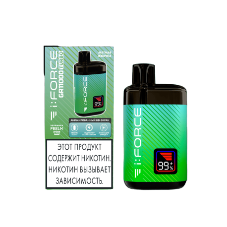 Одноразовая ЭС i:FORCE GR11000TURBO - Мятная Жвачка (м)