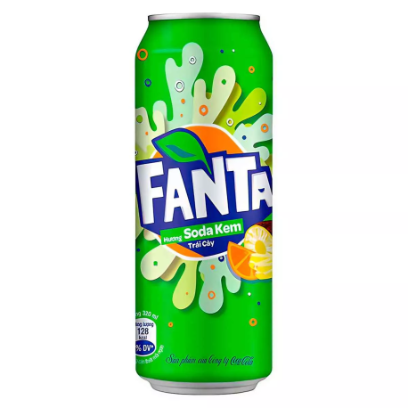 Газированный напиток Fanta Cream Soda ж/б 320мл (24шт в уп) ВЬЕТНАМ