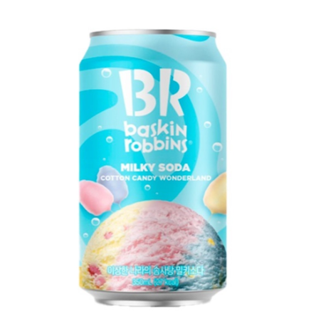 Газированный напиток Baskin Robbins Cotton Candy ж/б 350мл  (24шт в уп) 
