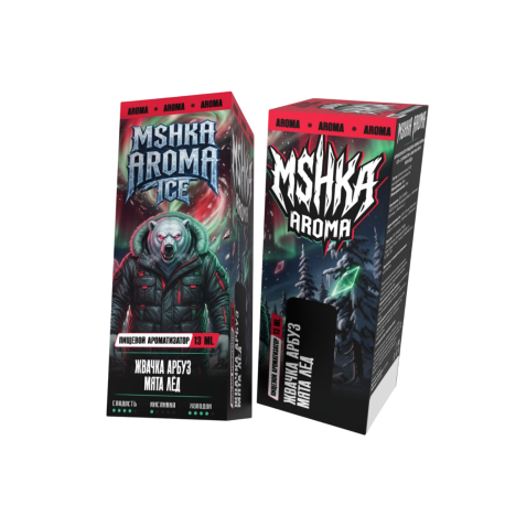 Ароматизатор MSHK AROMA ICE - Жвачка арбуз-мята лёд 13 мл