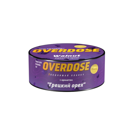 Табак для кальяна Overdose - Walnut  25гр НОВИНКА 03 2026