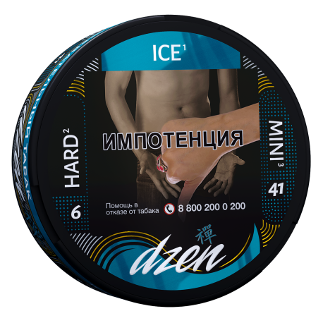 Жевательный табак DZEN Hard Mini - Ice 9гр 41 пауч      НОВИНКА 07 2026