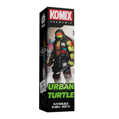 Ароматизатор KOMIX - Urban Shell (Клубника Киви Мята) 13 мл     НОВИНКА 03 2026