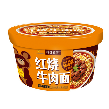 Лапша СТАКАН со вкусом Тушеной говядины 120 гр 1/12 Желтый