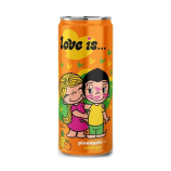 Газированный напиток LOVE IS Ананас и Апельсин 330 мл (12 шт. в упаковке)