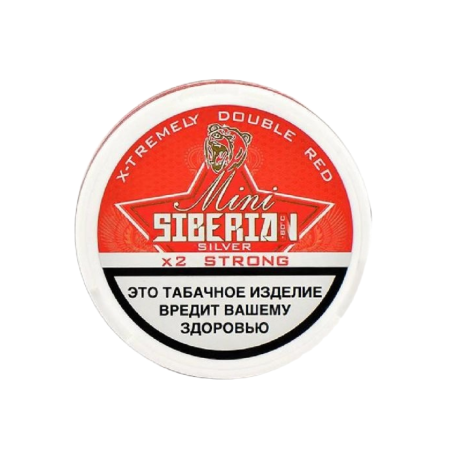 Жевательный табак SIBERIA SILVER mini - Double red 20 паучей