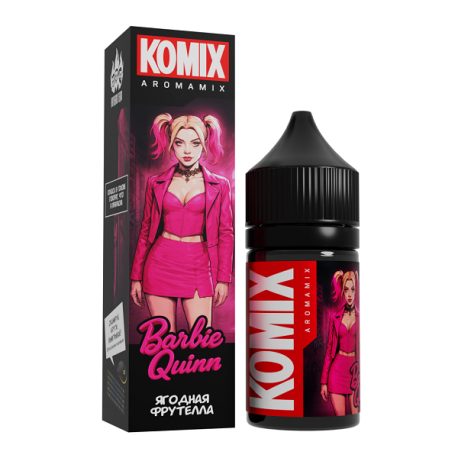 Ароматизатор KOMIX - Barbie Quinn (Ягодная Фрутелла) 13 мл     НОВИНКА 03 2026