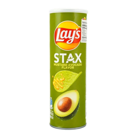 Чипсы Lay's Stax Avocado Mustard 90гр (24шт в упак)