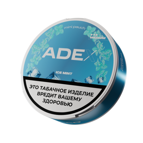 Жевательный табак ADEX - АЙС МИНТ медиум МИНИ   НОВИНКА 12 2024