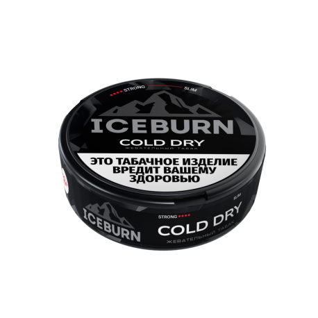 Жевательный табак Iceburn - Cold Dry (Колд драй слим) Strong Slim 9,5 г  НОВИНКА 09 2024