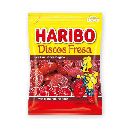 Мармелад Haribo Disco Fresa (Мармелад Харибо Клубничная лента) 80гр (18шт в уп) 