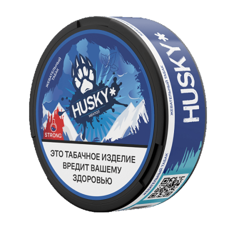 Жевательный табак HUSKY STRONG - MENTHOL (Ментол) 13 гр Nicton  НОВИНКА 10 2024