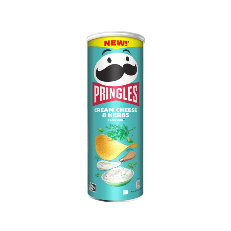 Чипсы Pringles - Cream Cheese&Herbs (Сливочный сыр и травы) 165гр (19шт в уп) Польша