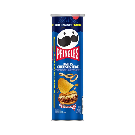 Чипсы Pringles - Philly Cheesesteak (Принглс Филадельфийский Чизстейк) 158г (14шт в уп) USA