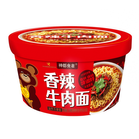 Лапша СТАКАН вкус Острой Говядиной 119 гр 1/12 Красный