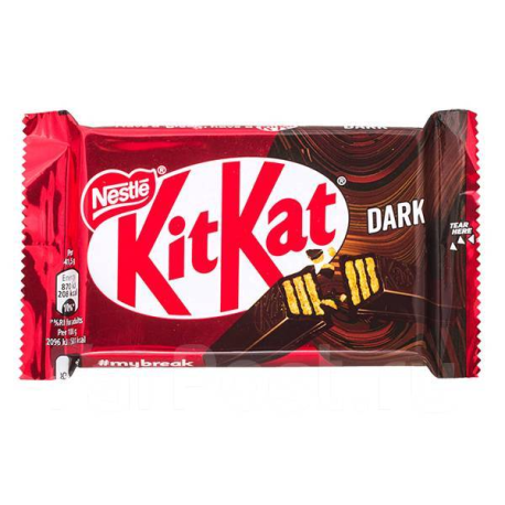 Батончик KitKat 4 Fingers Dark (24шт в уп)