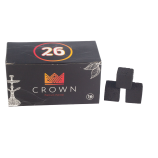 Уголь для кальяна CROWN кокосовый 26 мм, 16 кубиков 