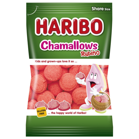 Маршмеллоу Харибо CHAMALLOWS RUBINO 70г (24шт в уп) ТУРЦИЯ