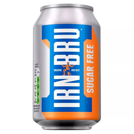 Газированный напиток IRN BRU Зеро Без сахара 330мл (24шт в уп)