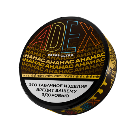 Жевательный табак ADEX - АНАНАС стронг МИНИ 8гр 30 паучей   НОВИНКА 12 2025