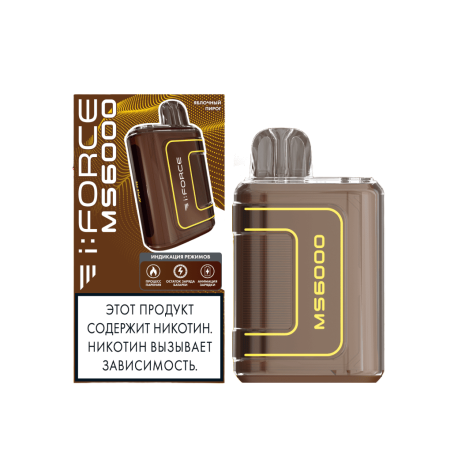 Одноразовая ЭС i:FORCE MS6000 - Яблочный Пирог (м)