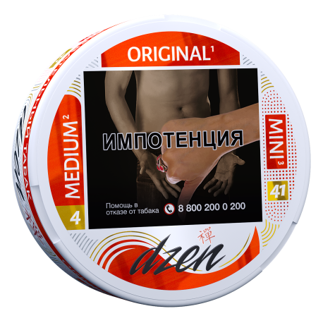 Жевательный табак DZEN Medium Mini - Original 9гр 41 пауч      НОВИНКА 07 2026