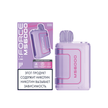 Одноразовая ЭС i:FORCE MS6000 - Черника Малина (м)