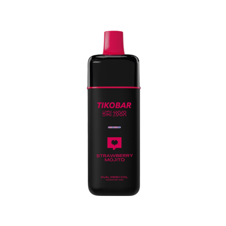 Одноразовая ЭС TIKOBAR KIKI 7000 - Strawberry Mojito (Клубничный Мохито) (м)