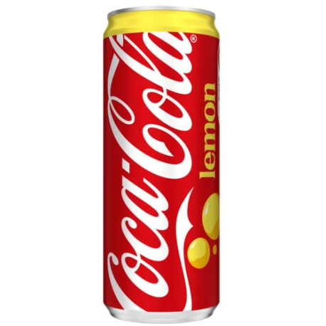 Газированный напиток Coca Cola Lemon (Кока Кола Лимон тонкая банка) 330мл (24шт в уп) Польша